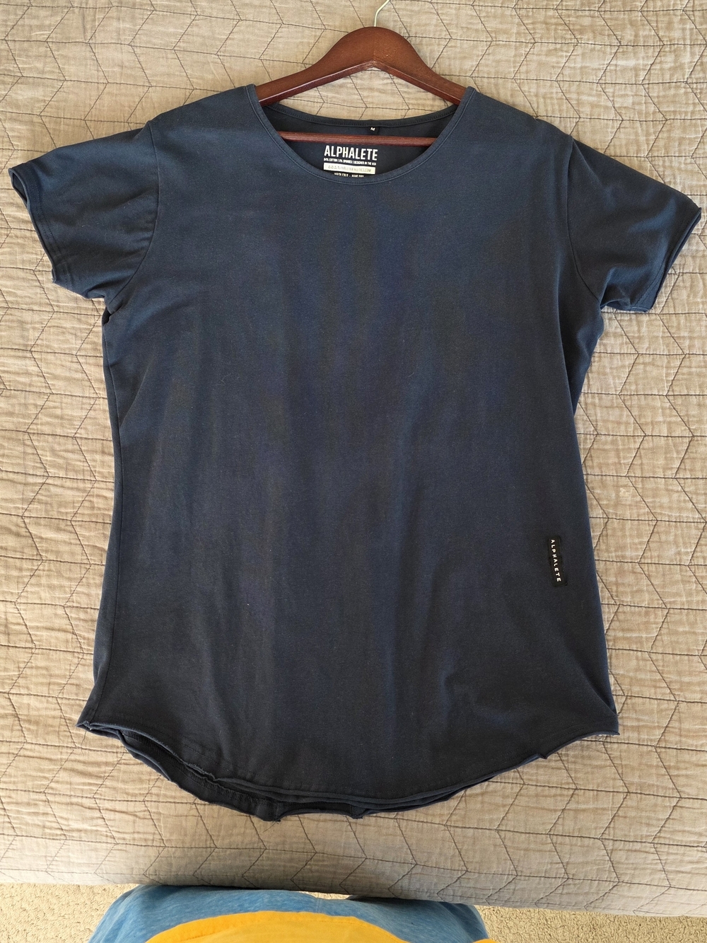 Alphalete Men's Scoop Neck Tee - M - Navy